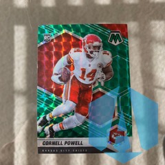 2021 Mosaic Cornell Powell #340 Green Camo Rookie RC Chiefs